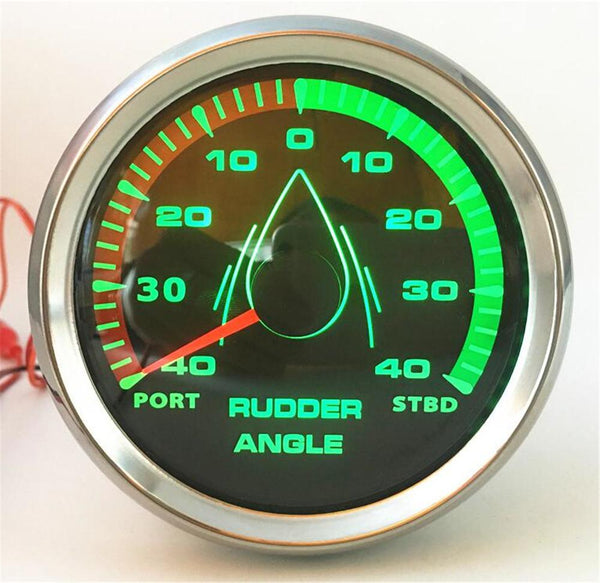 1pc New Style 85mm Marine Lcd Rudder Angle Gauges Waterproof IP67 Rudder Angle Meters Instrument 0-190ohm with 8 Kinds Backlight - PanasiaMarine.Com