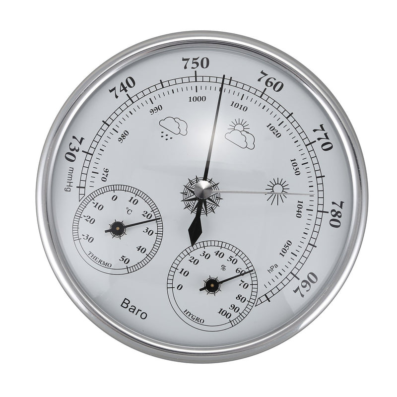 HLZS-Wall Mounted Household Thermometer Hygrometer High Accuracy Pressure Gauge Air Weather Instrument Barometer - PanasiaMarine.Com