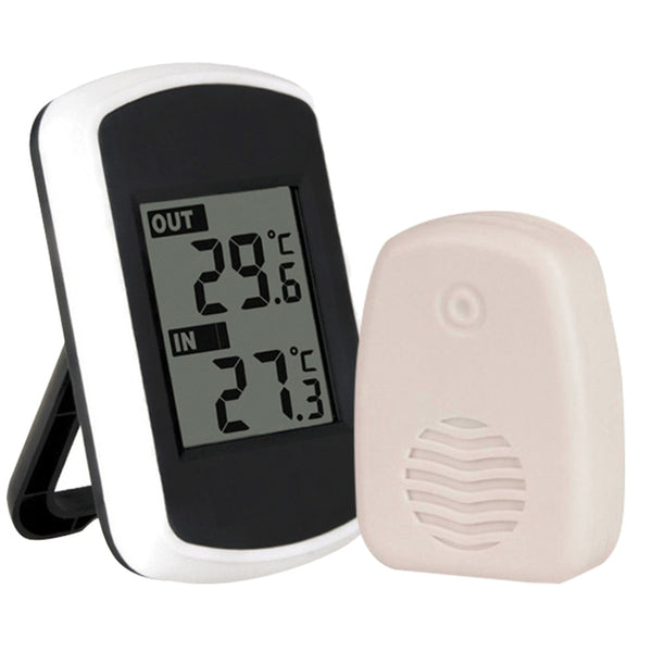 Indoor Outdoor Temperature Thermometer LCD Wireless Digital Thermometer Instruments Electronic Temperature Gauge Weather Station - PanasiaMarine.Com