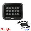 12V 3A Black Metal Waterproof Outdoor Surveillance 15pcs 42mil Array leds Infrared Night Vision IR illuminator Lamp FreeShipping - PanasiaMarine.Com