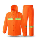 Reflective Raincoat Construction Sanitation Fluorescent Rain Gear Traffic Waterproof Windproof Work Jacket Outdoor Fishing Suit - PanasiaMarine.Com
