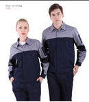 Overalls men stitching ultra-thin wear-resistant work clothes spodnie robocze quick-drying sweat-absorbent jacket+pants suit New - PanasiaMarine.Com