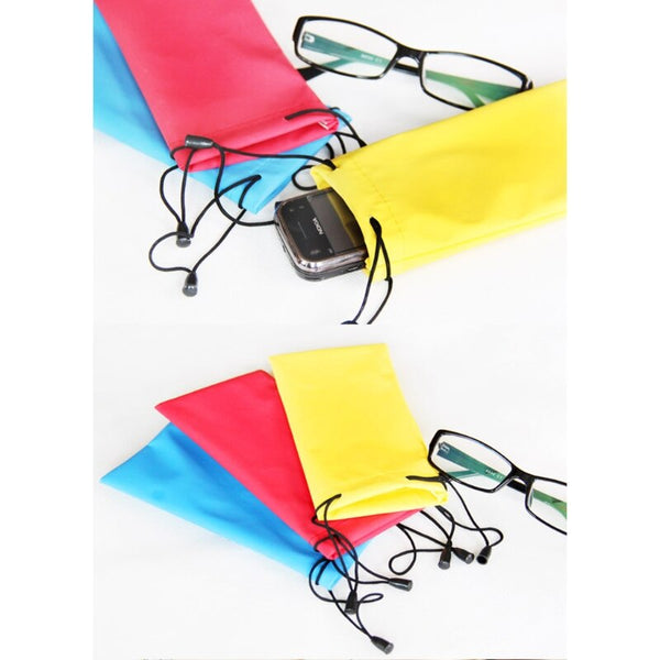 10pcs/lot Waterproof Drawstring Pouch Bag Case For Sunglass Glasses Cellphone MP3 Camera Random delivery - PanasiaMarine.Com