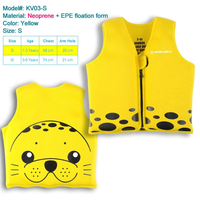 Kids' UPF 50+ Swim Vest Child Personal Flotation Device Neoprene Life Jacket Youth Inflatable Swimsuit Child's Swimming Vest - PanasiaMarine.Com