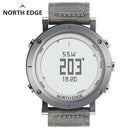 NORTHEDGE digital watches Men sports watch clock fishing Weather Altimeter Barometer Thermometer Compass Altitude hiking hours - PanasiaMarine.Com