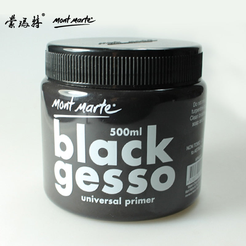 Freeshipping 500ml Montmartre black oil painting bottom material of high quality 500ml gesso/ canned paint barrel - PanasiaMarine.Com