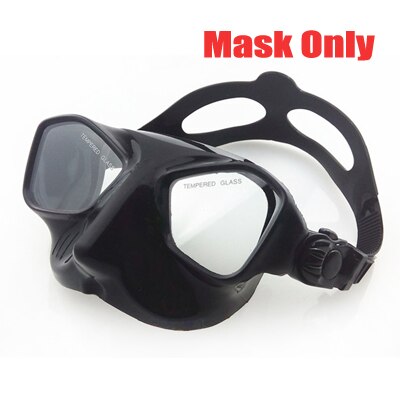 DEEPGEAR Top Scuba diving gears and snorkel equipment Black silicone diving mask Low profile spearfishing mask flexable snorkel - PanasiaMarine.Com