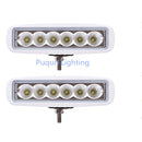 (Set of 2) White Spreader Deck Led Marine Lights for Boat (Flood Light) 12v - PanasiaMarine.Com