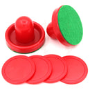 Air Hockey Accessories 76mm Goalies & 52mm Puck Felt Pusher mallet Adult Table games entertaining toys - PanasiaMarine.Com
