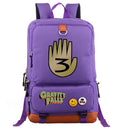 Dipper Pines Gravity Falls school bag backpack student school bag Notebook backpack Leisure Daily backpack - PanasiaMarine.Com
