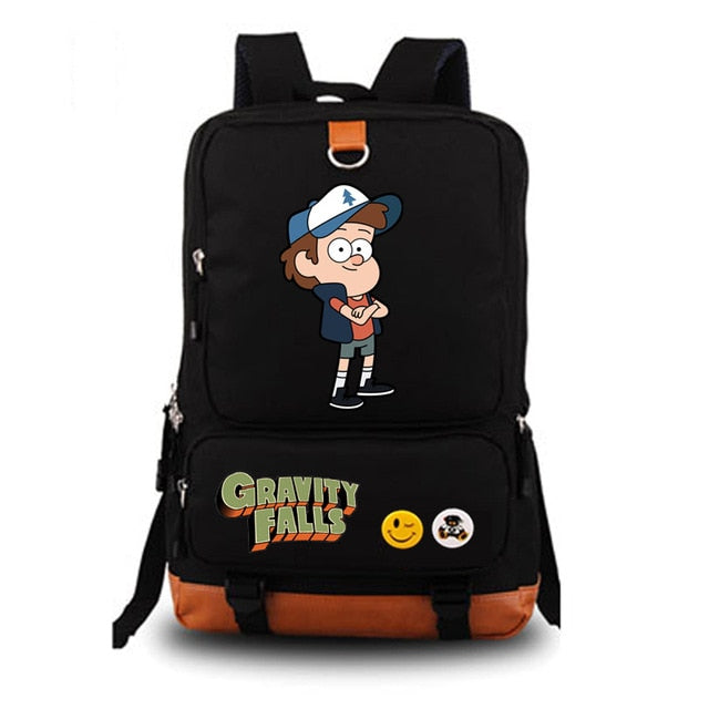 Dipper Pines Gravity Falls school bag backpack student school bag Notebook backpack Leisure Daily backpack - PanasiaMarine.Com