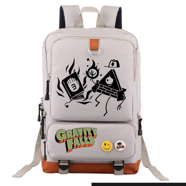 Dipper Pines Gravity Falls school bag backpack student school bag Notebook backpack Leisure Daily backpack - PanasiaMarine.Com