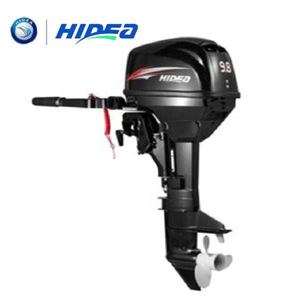 HIDEA Manual Water Cooled 2-stroke 9.8 HP marine engine outboard motor for boats long shaft - PanasiaMarine.Com