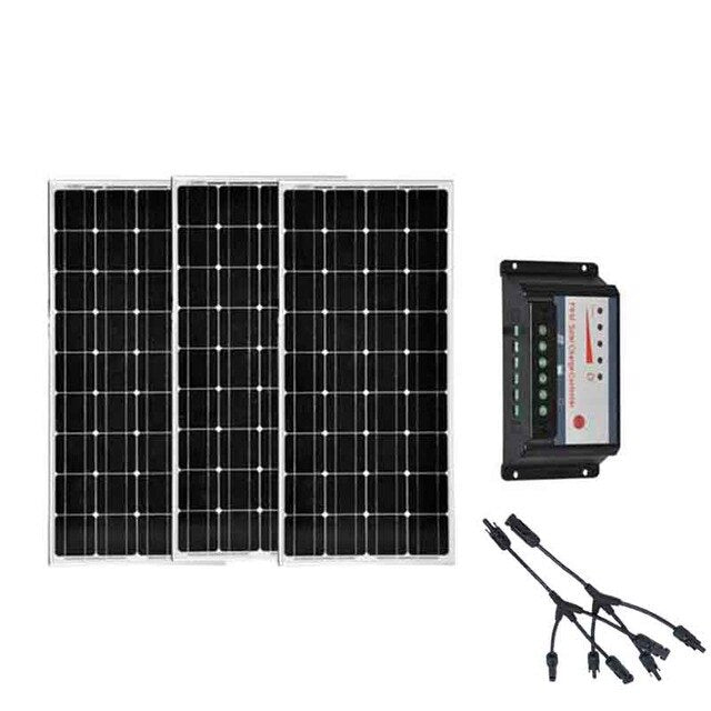 Panneau Solaire Portable 12v 100w 3Pcs/Lot  Solar Charge Controller 3 In 1 Connector Marine Yacht Boat Solar Power System - PanasiaMarine.Com