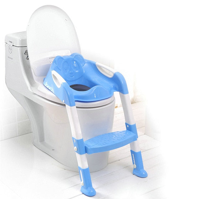 2 Colors Baby Potty Training Seat Children's Potty Baby Toilet Seat With Adjustable Ladder Infant Toilet Training Folding Seat - PanasiaMarine.Com