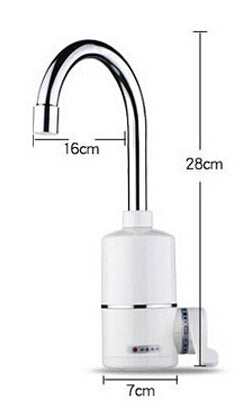 Electric Instant Hot Water Heater , Water Faucet Tankless Kitchen Instantaneous Water Heater Tap Heating Flow - PanasiaMarine.Com