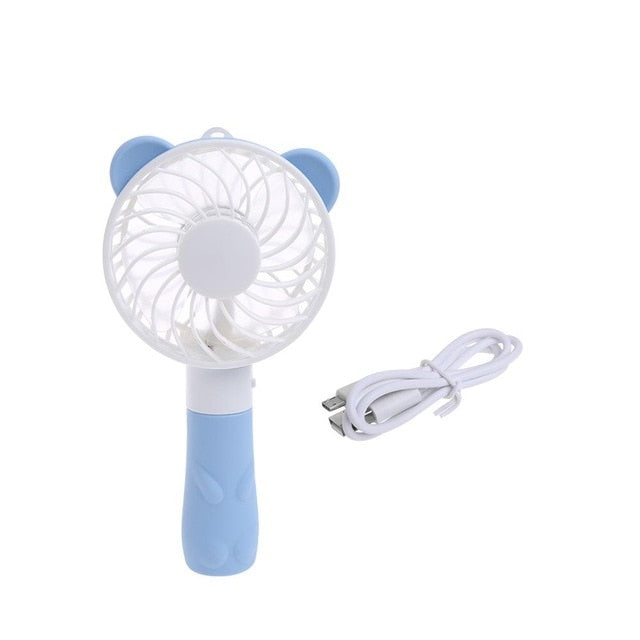 Portable Hand Fan Battery Operated USB Power Handheld Mini Fan Cooler with Strap - PanasiaMarine.Com
