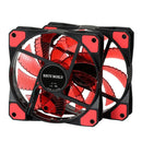 120mm PC Computer 16dB Ultra Silent 15 LEDs Case Fan Heatsink Cooler Cooling w/ Anti-Vibration Rubber,12CM Fan,12VDC 3P IDE 4pin - PanasiaMarine.Com