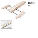 RC Speed Boat 495mm Wooden Sponson Outrigger Shrimp Racing Boat Model Building Kits Radio Remote Control Speedboat - PanasiaMarine.Com