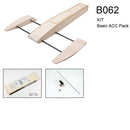 RC Speed Boat 495mm Wooden Sponson Outrigger Shrimp Racing Boat Model Building Kits Radio Remote Control Speedboat - PanasiaMarine.Com
