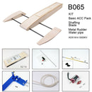 RC Speed Boat 495mm Wooden Sponson Outrigger Shrimp Racing Boat Model Building Kits Radio Remote Control Speedboat - PanasiaMarine.Com