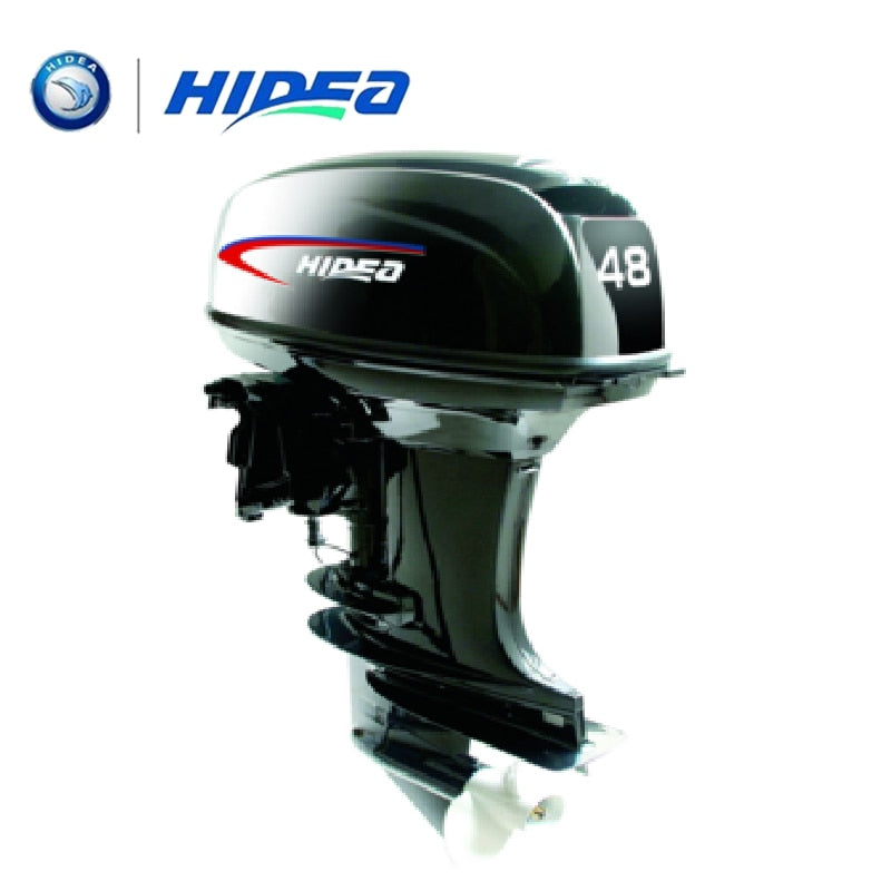 HIDEA Hot Selling Water Cooled 2-stroke 48 HP Marine Engine Outboard Motor For Boats  long shaft - PanasiaMarine.Com