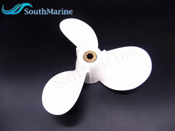 6E0-45941-01-00 Aluminum propeller 7 1/2 x 8 -BA for Yamaha 4hp 5hp 6hp 4A 4M 5M 5C F4 F6L F6S F6C F5A Outboard Motors  7 1/2x8 - PanasiaMarine.Com