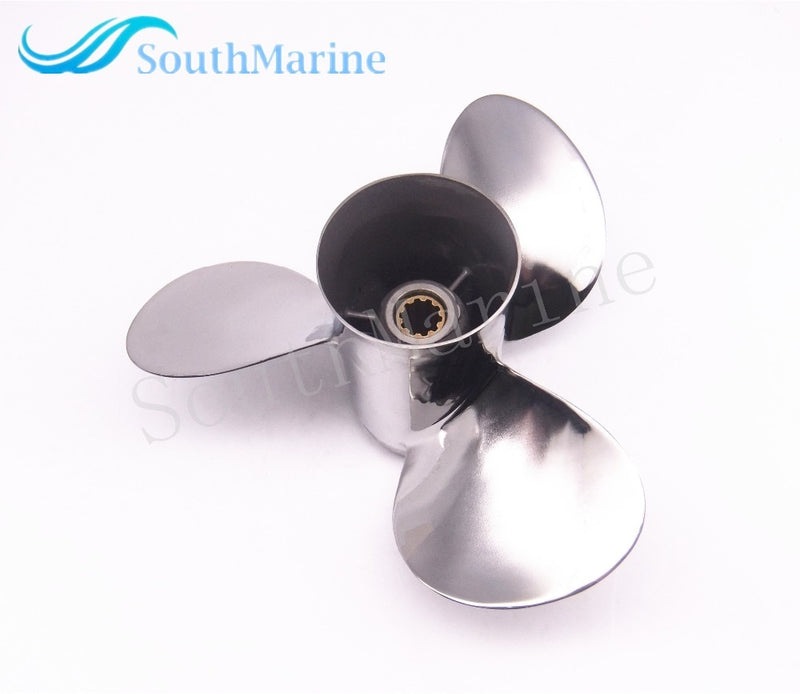 Boat Engine Stainless Steel Propeller 9 7/8x13-F for Yamaha 20HP 25HP 30HP Outboard Motor 9 7/8 x 13 -F 664-45949-02-00 - PanasiaMarine.Com