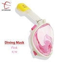Full Face Snorkeling Masks Panoramic View Anti-fog Anti-Leak Swimming Snorkel Scuba Underwater Diving Mask GoPro Compatible - PanasiaMarine.Com