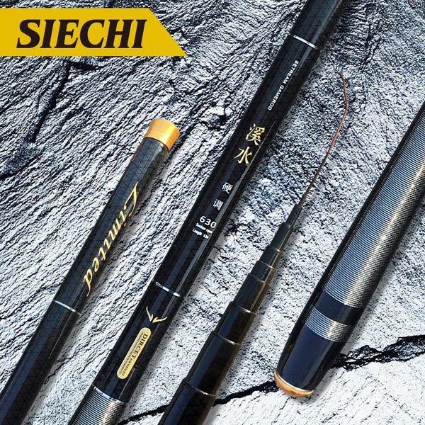 NEW Ultralight Hard Stream Hand Pole Carbon Fiber Telescopic Fishing Rods Fish Tackle 3.6/4.5/5.4/6.3/7.2 Meters - PanasiaMarine.Com