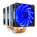 High quality 6 heatpipe dual-tower cooling 9cm fan support 3 fans 4PIN CPU cooler 775 115X 1366 2011 AM3 AM4 FM1 FM2 Ryzen - PanasiaMarine.Com