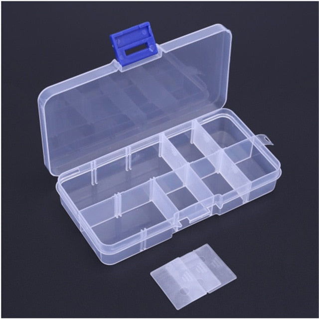 Waterproof Fishing Tackle Boxes Plastic Fishing Lure Bait Hook Storage Case Tackle Box with 10 Compartments Fishing Accessories - PanasiaMarine.Com