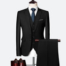 Wonderful Groom Male Wedding Prom Suit Green Slim Fit Tuxedo Men Formal Business Work Wear Suits 3Pcs Set (Jacket+Pants+Vest) - PanasiaMarine.Com