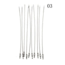 10Pcs 1.5/2mm EDC Keychain Tag Rope Stainless Steel Wire Cable Loop Screw Lock Gadget Ring Key Keyring Circle Camp Hanging Tool - PanasiaMarine.Com