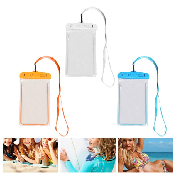 Swimming Bags Waterproof Bag with Luminous Underwater Pouch Phone Case For iphone 6 6s 7 8 universal Band 2018 Wholesale - PanasiaMarine.Com