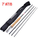 PRO BEROS 7ft Carbon Fiber Lure Hard Fly Fishing Rod 2.1M 4-Section Fishing Pole Line Wt 3/4 5/6 7/8 Cork Handle Fishing Tackle - PanasiaMarine.Com
