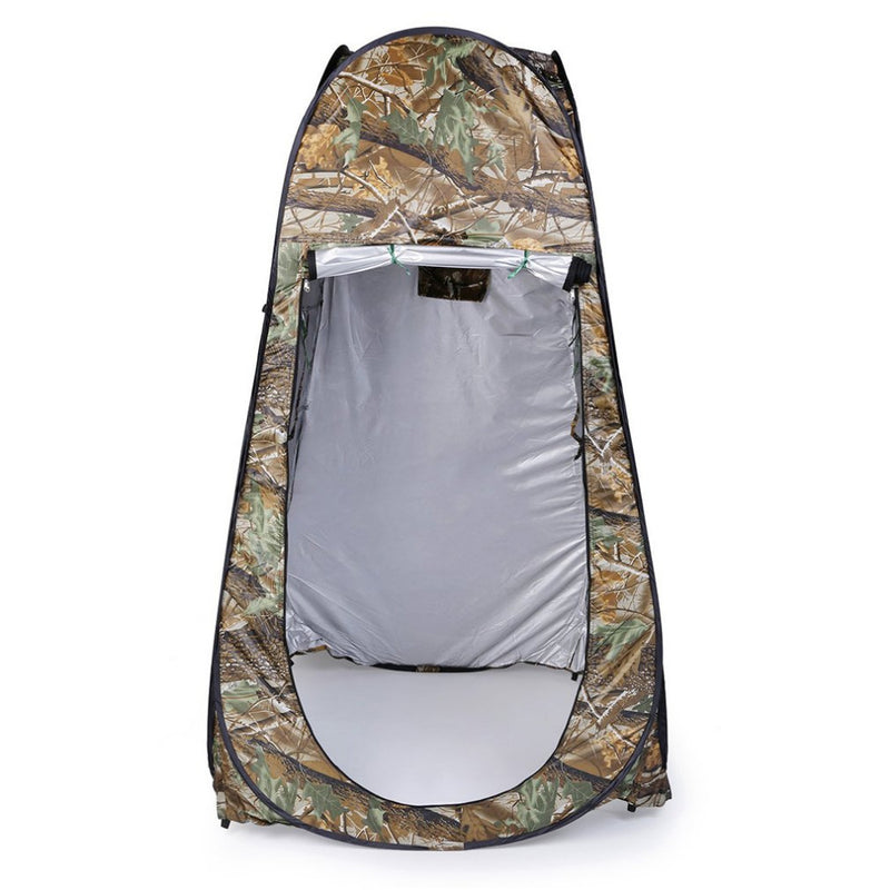 Outdoor Pop Up Camouflage Tent 180T Camping Shower Bathroom Privacy Toilet Changing Room Shelter Single Moving Folding Tents - PanasiaMarine.Com