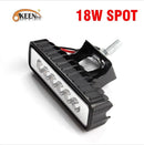 OKEEN 4inch 10cm 18W 27W 48W Offroad Car 4WD Truck Tractor Boat Trailer 4x4 SUV ATV 12V Spot Flood LED Light Bar LED Work Light - PanasiaMarine.Com