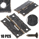 10Pcs Mini Vintage Antique Carbinet Drawer Hinge Wooden Furniture Jewelry Gift Box Brass Hinge Furniture Hinge - PanasiaMarine.Com