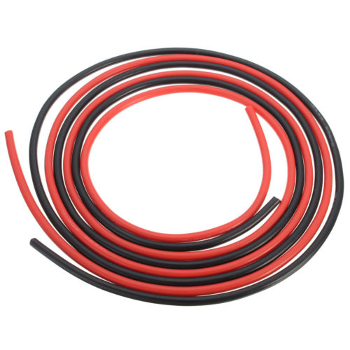 1meter Black +1meter Red Silicon Wire 12AWG 14AWG 16AWG 22AWG 24AWG Heatproof Soft Silicone Silica Gel Wire Cable - PanasiaMarine.Com