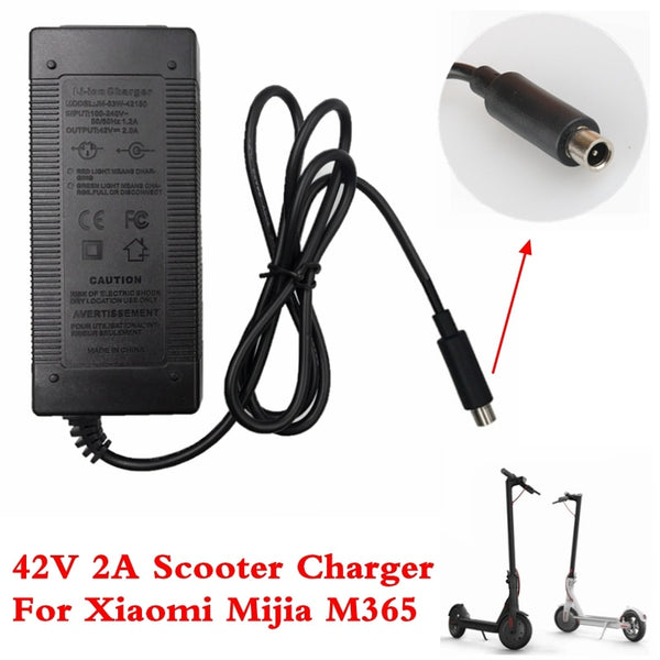 Electric Scooter Charger 42V 2A Adapter for Xiaomi Mijia M365 Ninebot Es1 Es2 Electric Scooter Accessories Battery Charger - PanasiaMarine.Com