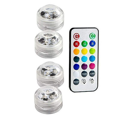 IP68 Waterproof Battery Operated Multi Color Submersible LED Underwater Light for Fish Tank Pond Swimming Pool Wedding Party - PanasiaMarine.Com