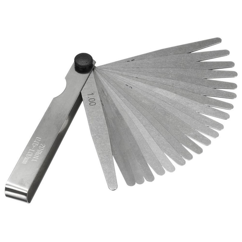 1 Set Metric Feeler Gauge 17/20 Blades 0.02-1.00mm For Measurements Tools - PanasiaMarine.Com