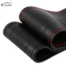 15 inch/38 cm PU Leather Car Steering Wheel Cover Anti-slip O SHI CAR Steering-Wheel Braid Stitch On Wrap With Needle Thread - PanasiaMarine.Com
