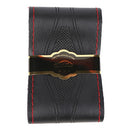 15 inch/38 cm PU Leather Car Steering Wheel Cover Anti-slip O SHI CAR Steering-Wheel Braid Stitch On Wrap With Needle Thread - PanasiaMarine.Com