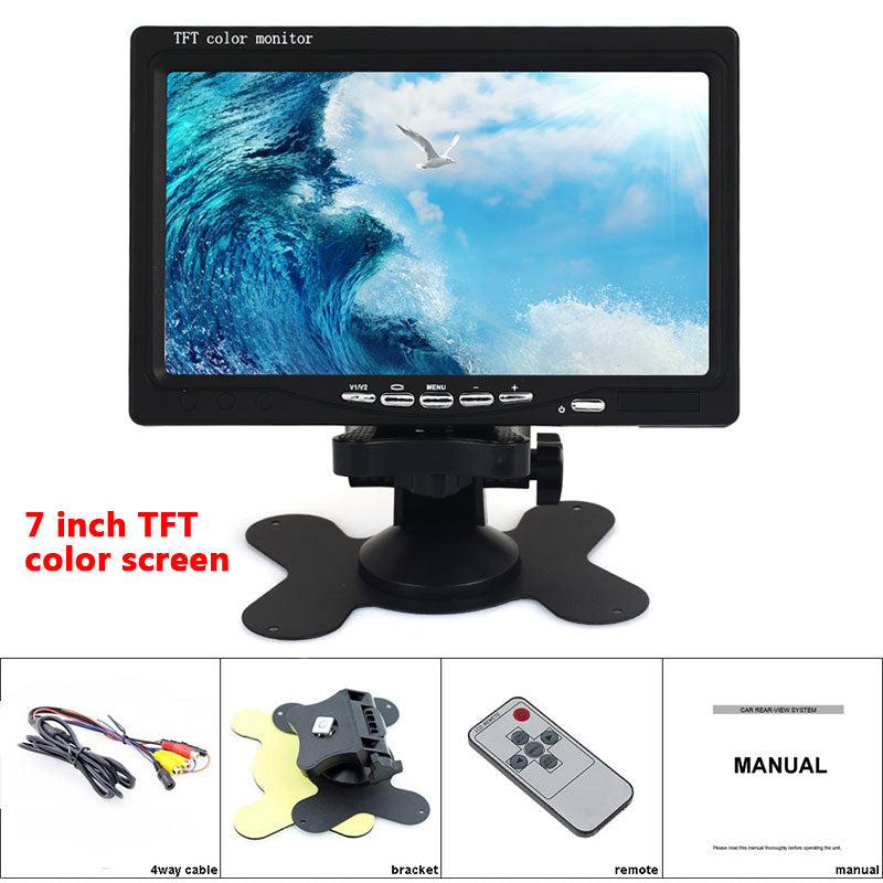 Cewaal 7 inch Mini TV HD 1024 * 600 TFT LCD Digital and Analog Small TV With HDMI / VGA/AV In & Out portable - PanasiaMarine.Com