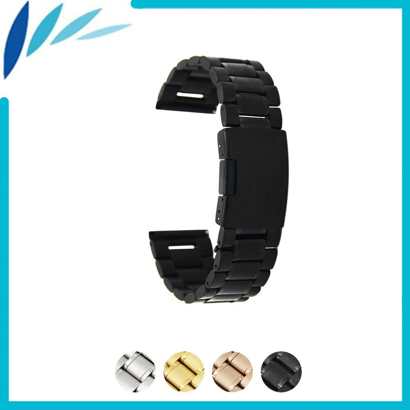 Stainless Steel Watch Band 14mm 16mm 18mm 19mm 20mm 21mm 22mm 24mm for Fossil Watchband Strap Wrist Loop Belt Bracelet Silver - PanasiaMarine.Com