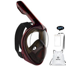 2019 Full Face Snorkeling Masks Panoramic View Anti-fog Anti-Leak Swimming Snorkel Scuba Underwater Diving Mask GoPro Compatible - PanasiaMarine.Com