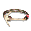 High quality fashion black anchor bracelet men's charm survival rope chain leather friendship bracelet men and women jewelry - PanasiaMarine.Com