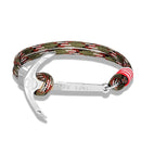 High quality fashion black anchor bracelet men's charm survival rope chain leather friendship bracelet men and women jewelry - PanasiaMarine.Com